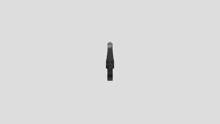 low-poly assault rifle model 3D Model