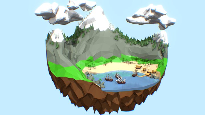 Bay of Pirates 3D Model