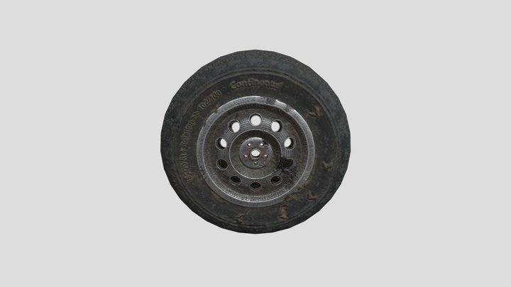 Rust Wheel 3D Model