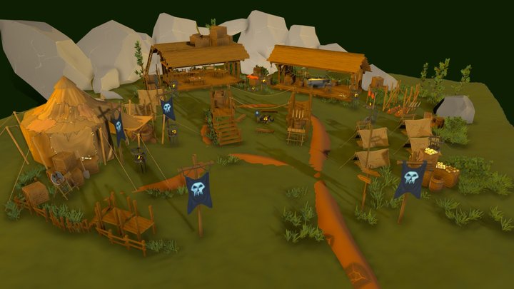 Bandit Camp 3D Model
