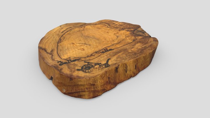 Wooden Sheet - Root Wood 3D Model