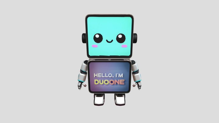 DUOON Emascot- Hyper Human-OBJ-2nd 3D Model