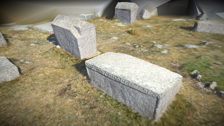 Dugo Polje - nekropola - Jablanica 3D Model
