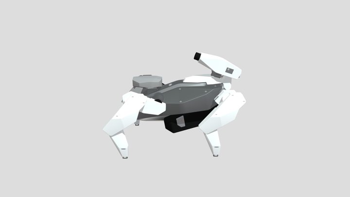 Mortar Bot 3D Model