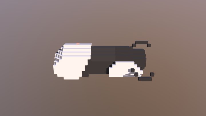 Voxel Portal Gun 3D Model