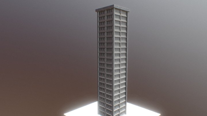 Apartment Building - Low Quality 3D Model
