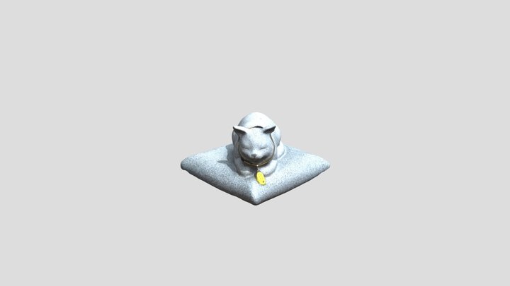 備中松山城 猫城主 さんじゅーろー 3D Model