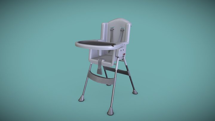 Baby High Chair 3D Model