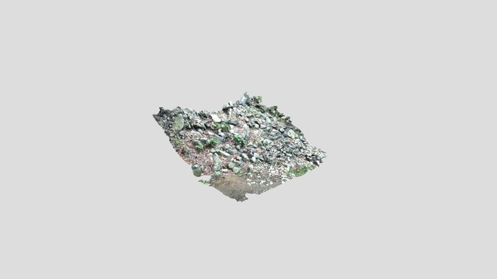 tuff Geyangsan. Incheon Korea. 계양산 응회암 너덜 3D Model