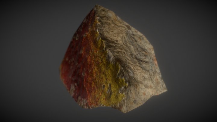 Berlin Wall Piece 3D Model
