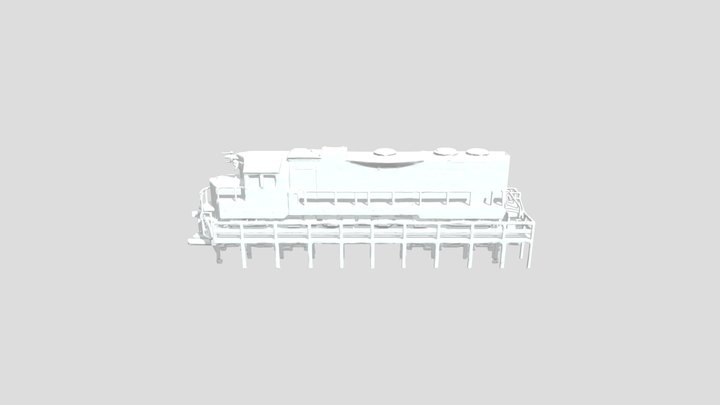 HO scale locomotive service platform 3D Model