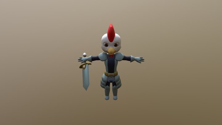 Chicken Knight 3D Model