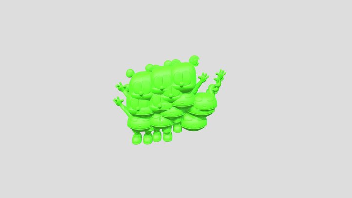 The Gummy Bear Song Remake Final Scene 3D Model