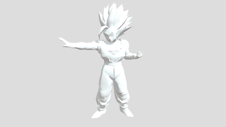 Gohan Ssj2 - Dragon Ball Z - 3D Print 3D Model