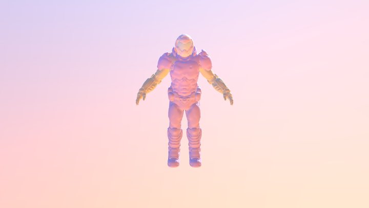 Doom Slayer 3D Model
