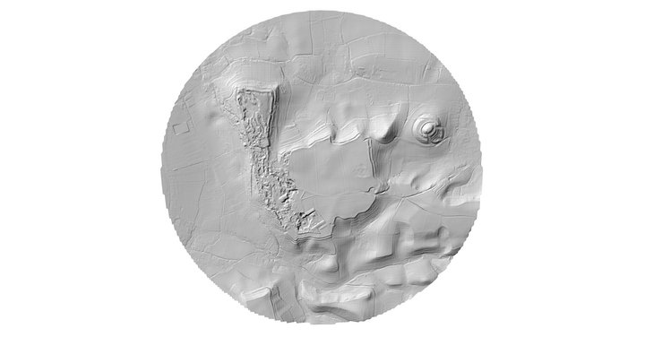 Ham Hill Circle DTM 3D Model