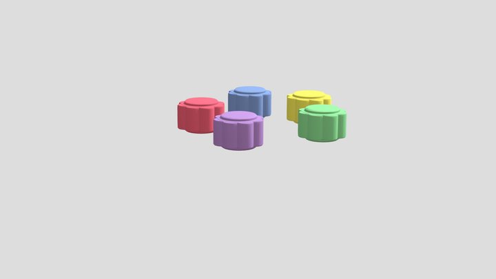 Gonggi Stones for 3D Printing 3D Model