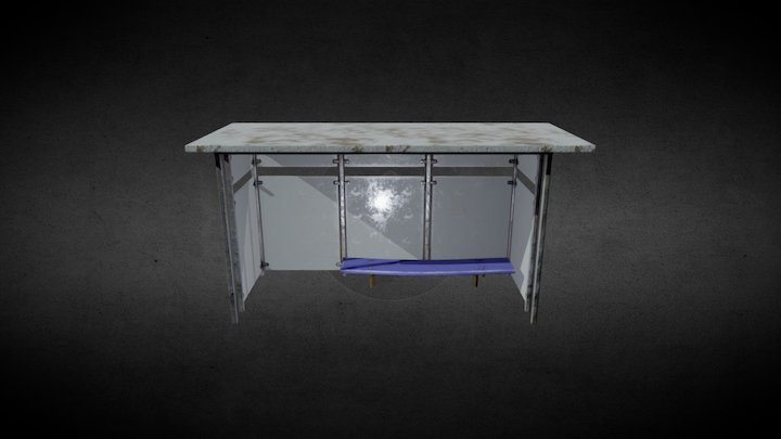 Bus Stop 3D Model