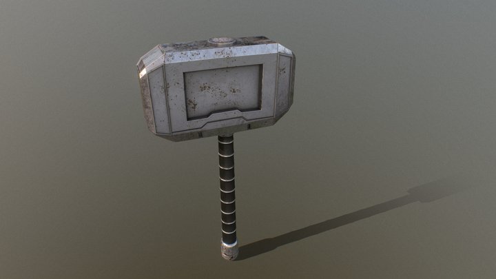 Viking Hammer 3D Model