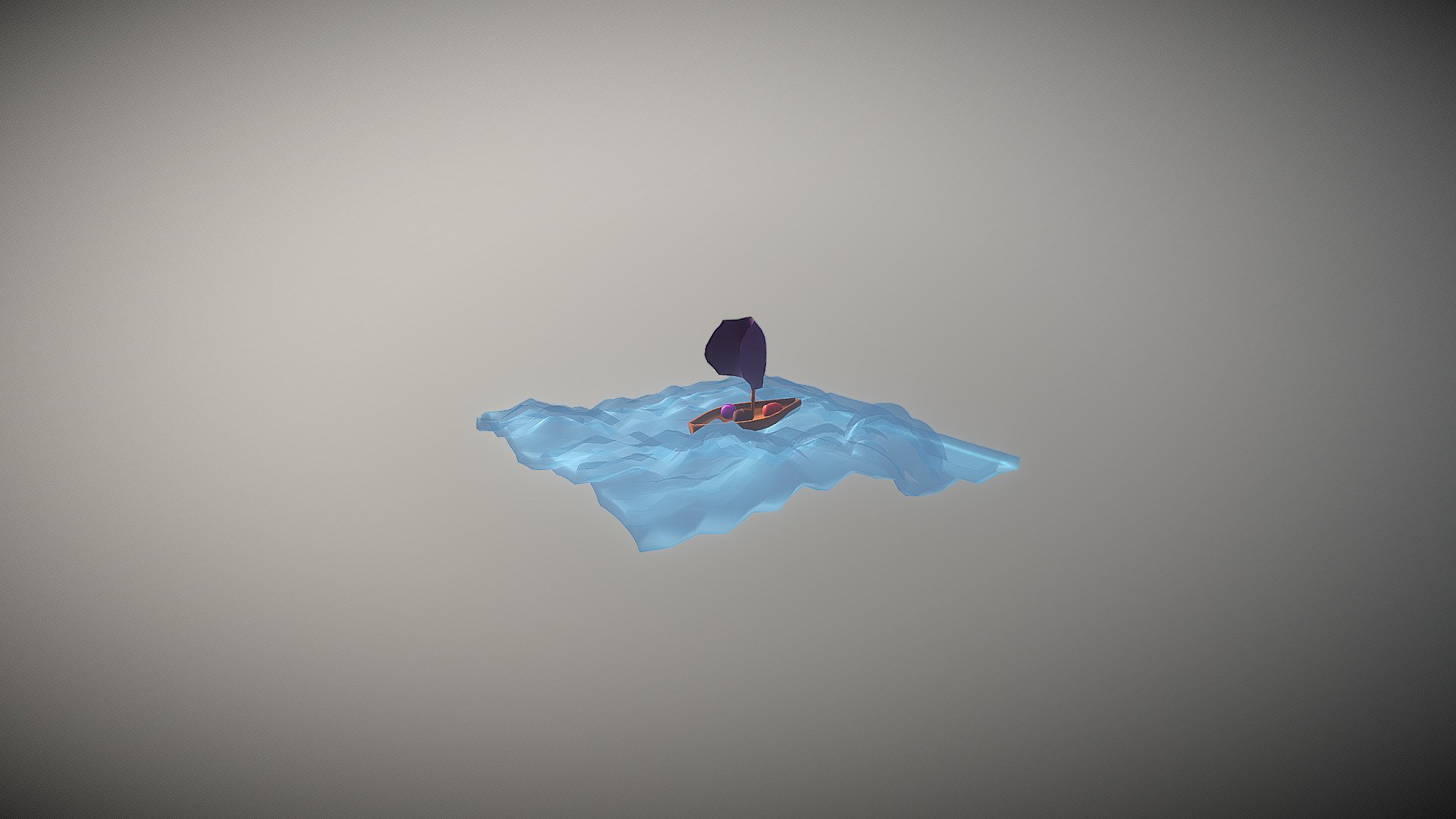 A boat in the sea