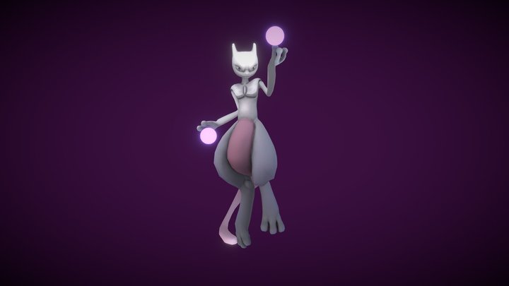 Mewtwo_Zajęcia Modelowania Postaci 3D Model