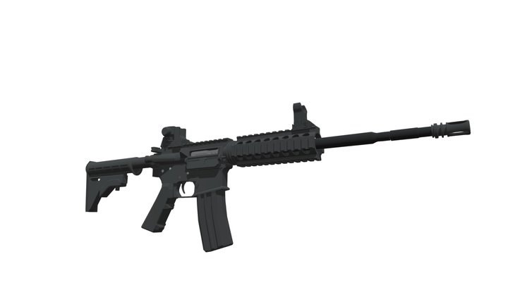 M4A1 Sopmod Block 1 3D Model