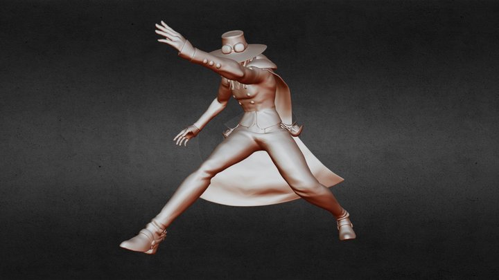 Gyro Zeppeli - Action figure 3D Model