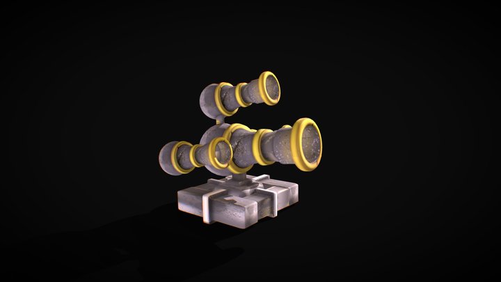 Fantasy Cannonball 3D Model