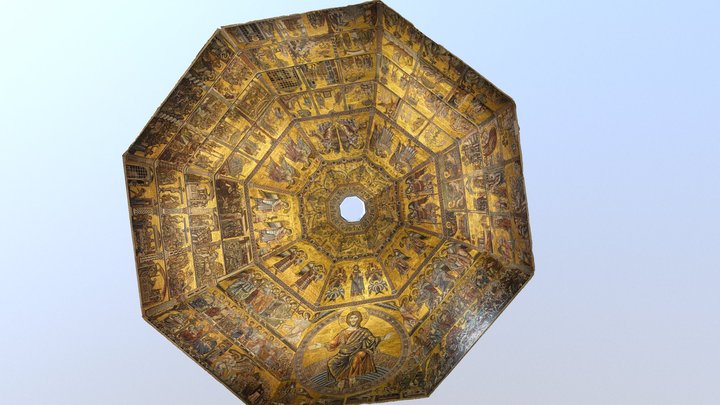 San Giovanni baptistery's dome (Florence) 3D Model