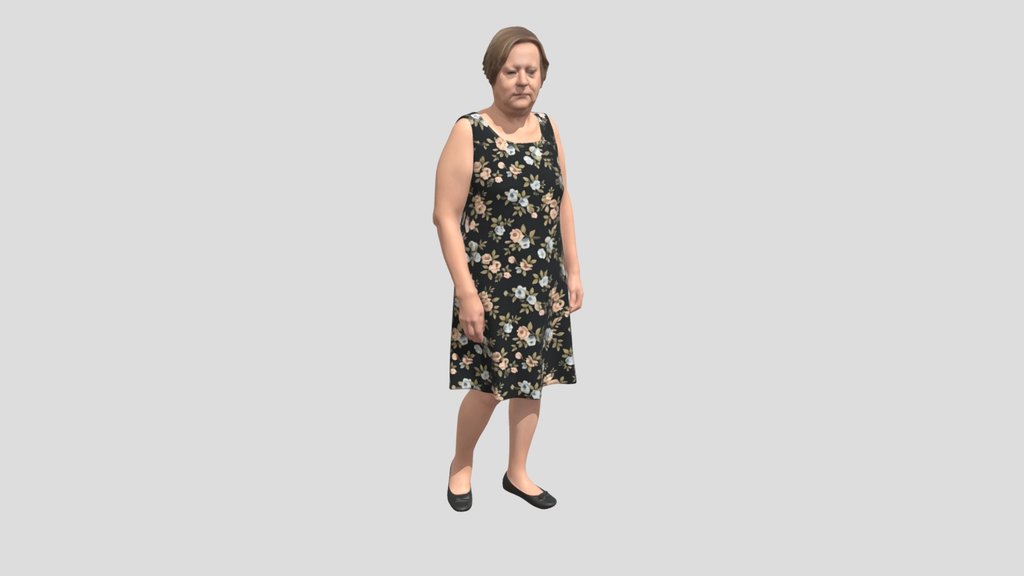 Woman in Floral Dress