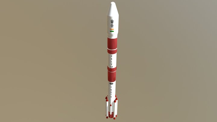 PSLV C2 model 3D Model