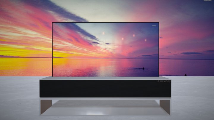 LG Signature OLED R TV – Modelo 3D gratuito STL