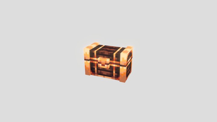 Low-poly Treasure Chest 3D Model