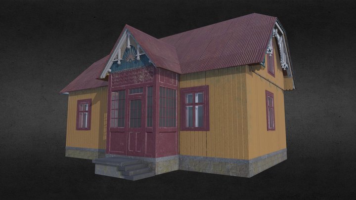 Old wooden house 3D Model
