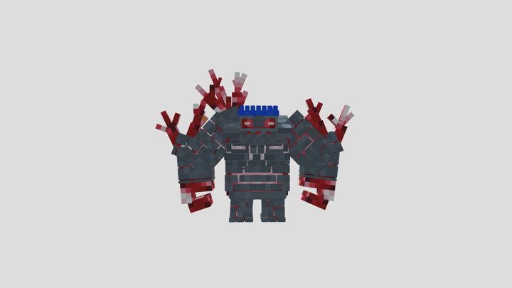 RedstoneGlolem 3D Model