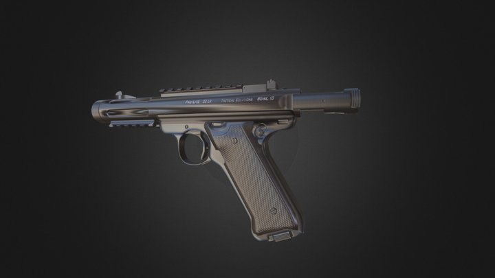Ruger MK.II .22LR PacLite 3D Model