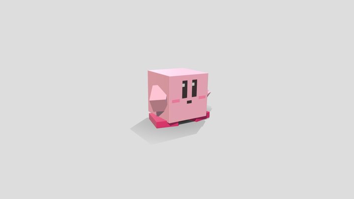 SquareKirby Printable 3D Model