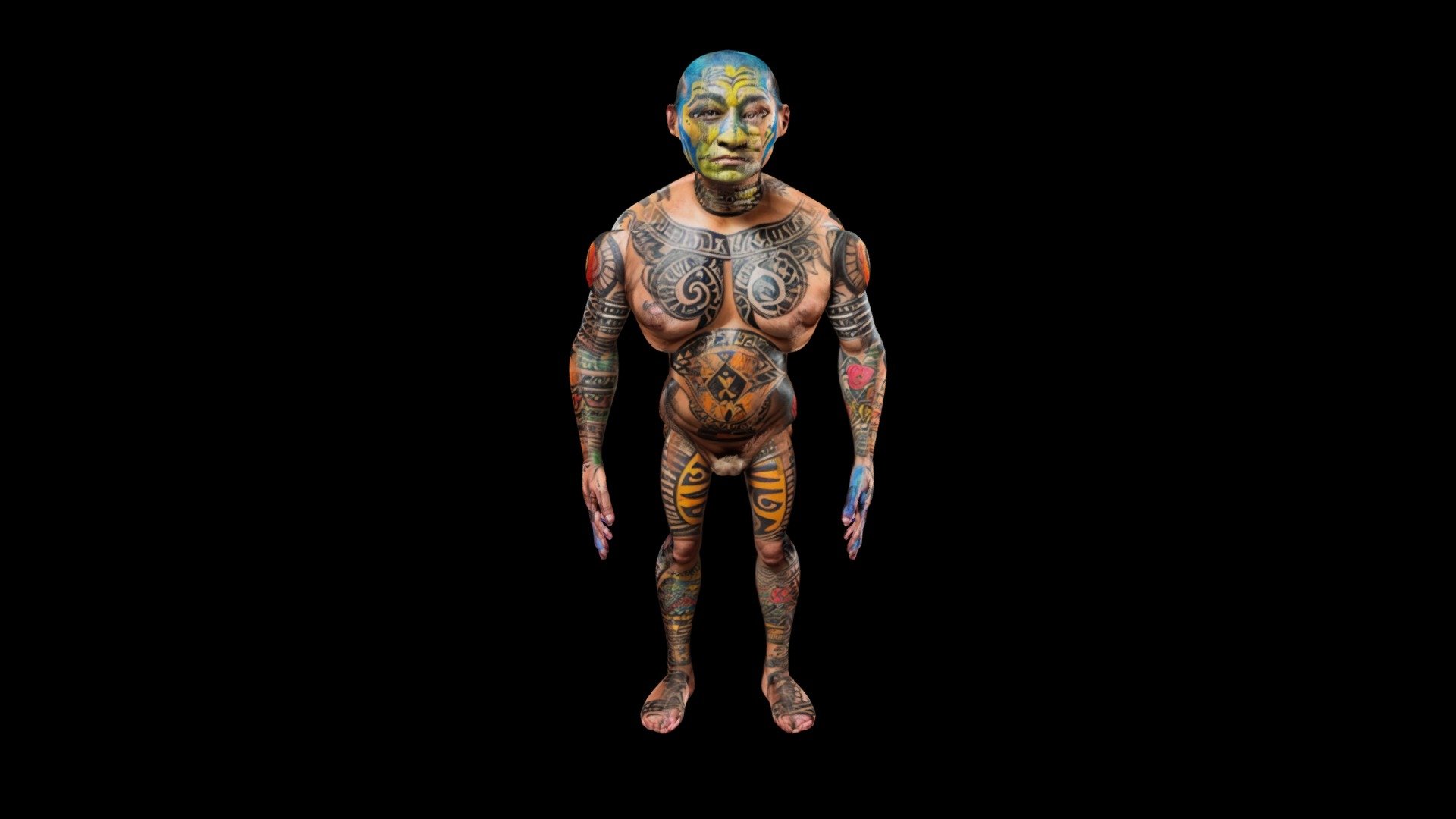 Meshy body painting Laura Moore - Download Free 3D model by klrxyz ...
