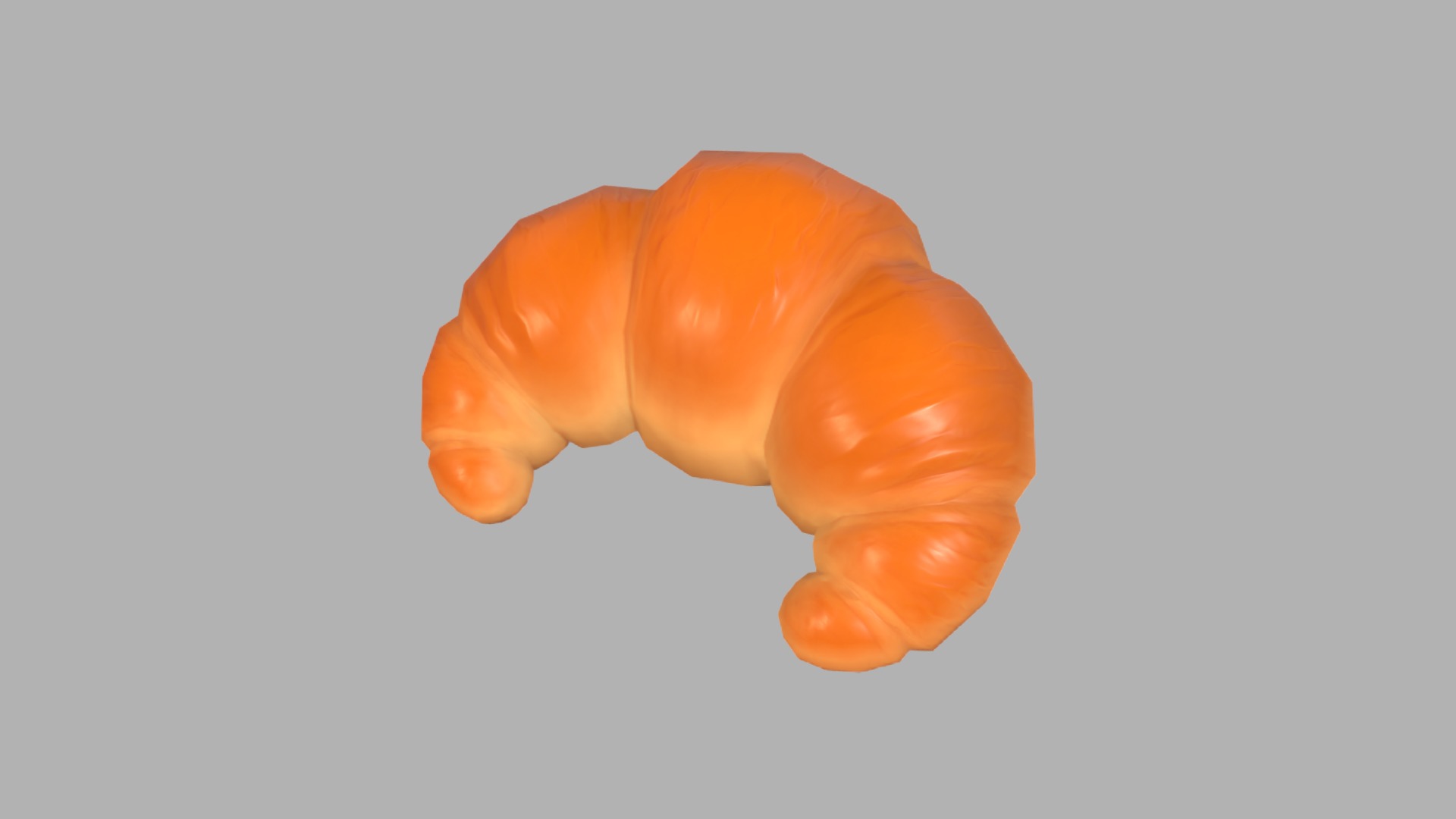 3D model Croissant - This is a 3D model of the Croissant. The 3D model is about a close-up of a toy.