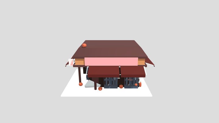 Halloween Haunted House 3D Model