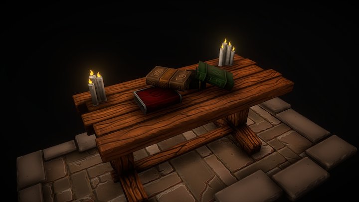 The Witch's table 3D Model