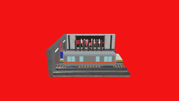 Shibuya Metro 3D Model