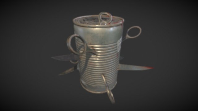 Scissor Bomb 3D Model