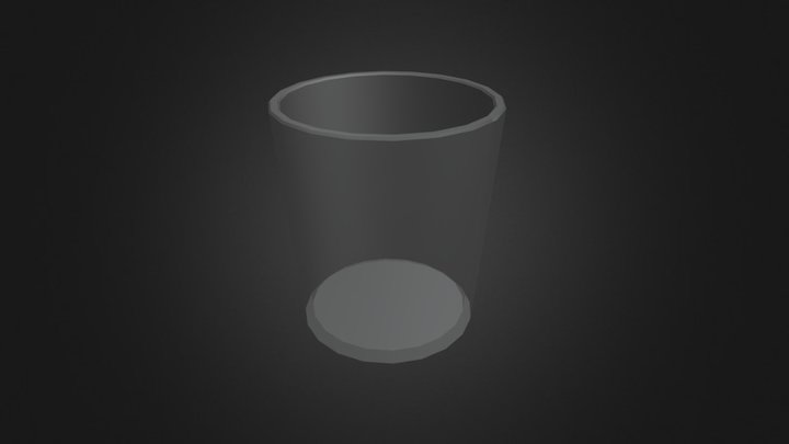 Glass & Coin 3D Model