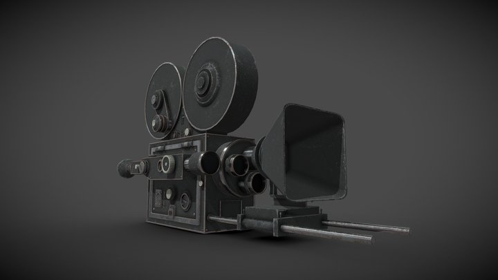 1930's Movie Camera 3D Model