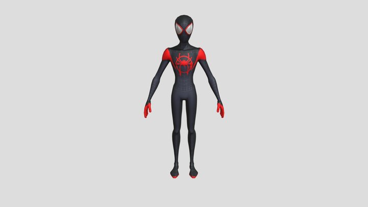 Spider-Man Spiderverse Miles Morales 3D Model