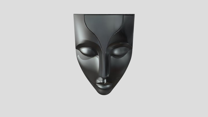 Decorative face mask wall art 3D Model