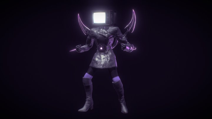TV Woman (79 episode) Full rigged 3D Model