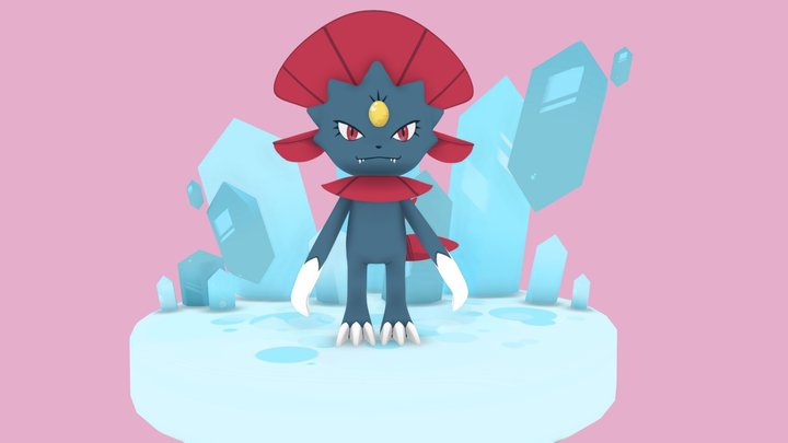 Weavile 3D Model
