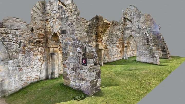 Bayham Old Abbey Ruins 3D Model